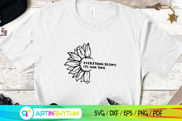 Sunflower Svg, Women Sunflower Shirt Svg, Flower Svg, Floral Svg SVG Artinrhythm shop 