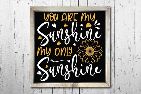 Sunflower SVG, You Are My Sunshine My Only Sunshine SVG CraftLabSVG 