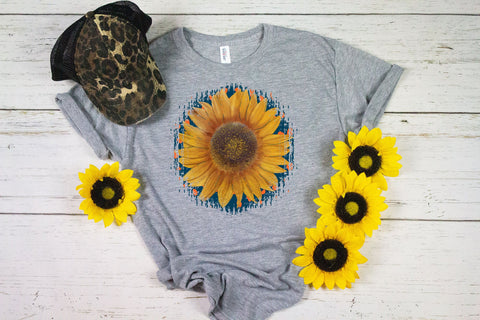 Sunflower Tshirt sublimation Designs Sublimation Natasha Prando 