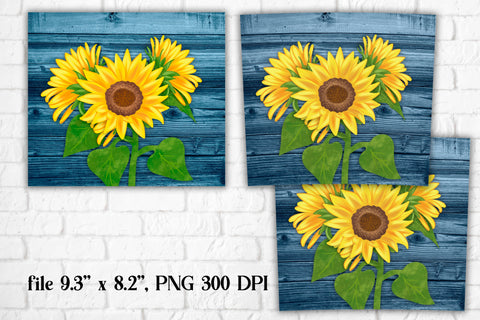 Sunflower tumbler design | Fall tumbler sublimation wrap Sublimation Svetana Studio 