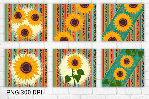 Sunflower tumbler design | Leopard tumbler sublimation Sublimation Svetana Studio 