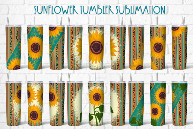Sunflower tumbler design | Leopard tumbler sublimation Sublimation Svetana Studio 