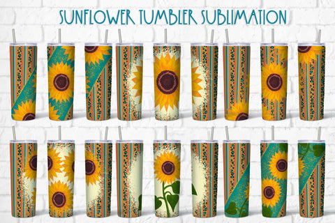 Sunflower tumbler design | Leopard tumbler sublimation Sublimation Svetana Studio 
