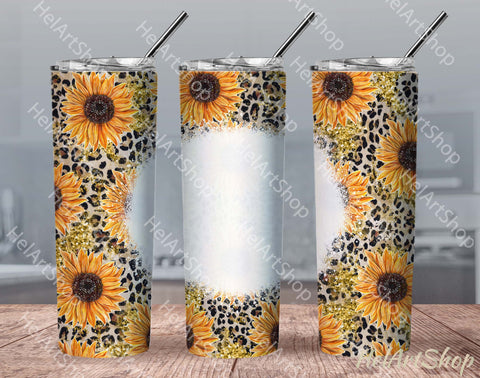 Sunflower Tumbler PNG |SKINNY TUMBLER 20oz Png Sublimation _HelArtShop_ 