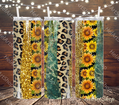 Sunflower Tumbler PNG Sublimation, SKINNY TUMBLER Png Sublimation _HelArtShop_ 
