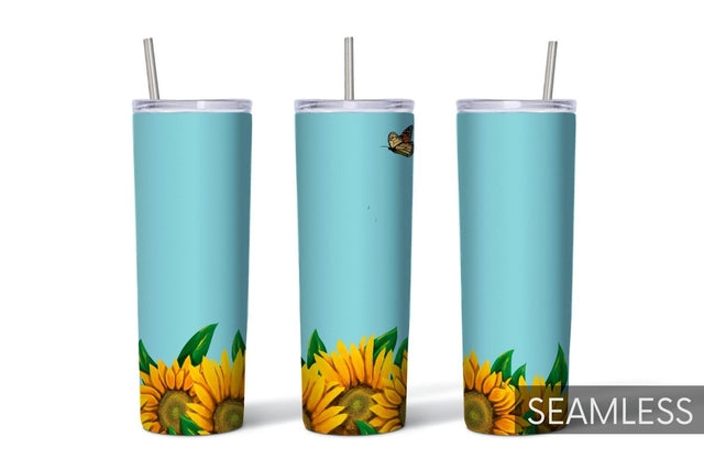 Sunflower Tumbler Sublimation Sublimation SvgOcean 