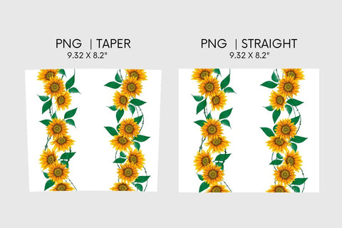 Sunflower Tumbler Sublimation Sublimation SvgOcean 