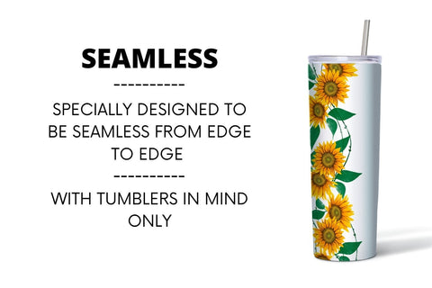 Sunflower Tumbler Sublimation Sublimation SvgOcean 