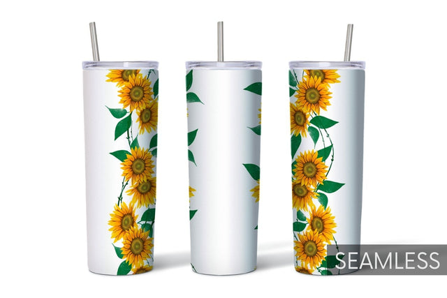 Sunflower Tumbler Sublimation Sublimation SvgOcean 