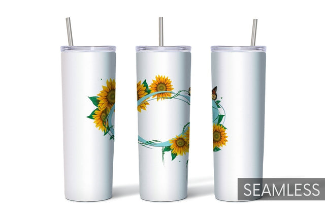 Sunflower Tumbler Sublimation Sublimation SvgOcean 