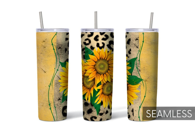 Sunflower Tumbler Sublimation Sublimation SvgOcean 