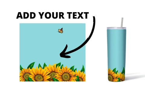 Sunflower Tumbler Sublimation Sublimation SvgOcean 