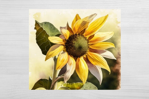 Sunflower Tumbler. Sunflower Sublimation. Tumbler Wrap PNG. Sublimation Samaha Design 