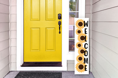 Sunflower Vertical Porch Sign SVG SVG Risa Rocks It 