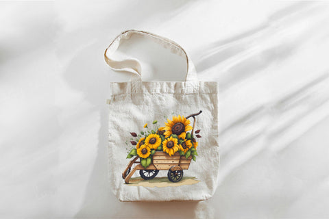 Sunflower Watercolor Clipart Sublimation Rupkotha 