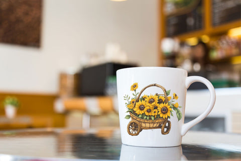 Sunflower Watercolor Clipart Sublimation Rupkotha 