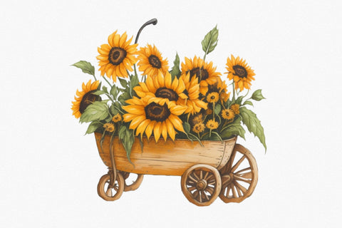 Sunflower Watercolor Clipart Sublimation Rupkotha 