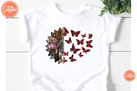 Sunflower Western Butterflies Sublimation Jagonath Roy 