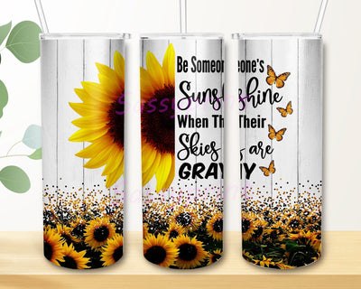 Sunflower White Wood 20oz Skinny Tumbler Png, Wood Summer Flower, Sunflower White Wood Floral Tumbler, Sunflower And Wood Tumbler Sublimation sassyprint 