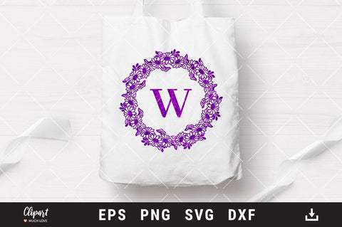 Sunflower wreath SVG, Last name SVG, Flower border & corner SVG, DXF, PNG SVG ClipartMuchLove 