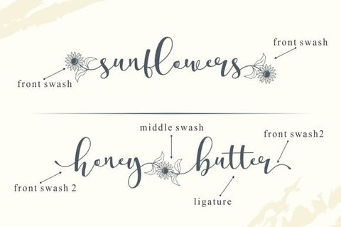 Sunflowers Font eknojistudio99 