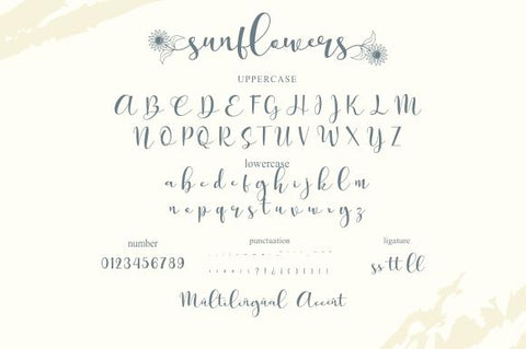 Sunflowers Font eknojistudio99 