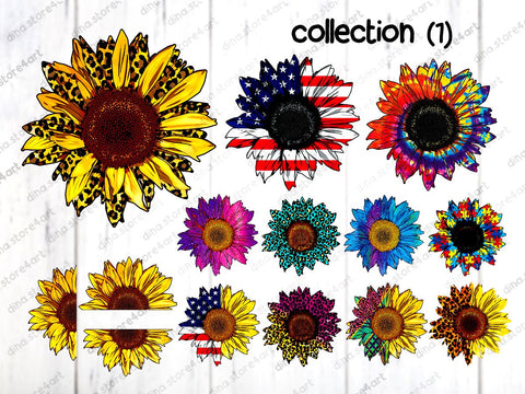 Sunflowers Sublimation Designs Collection no.1 Sublimation Dina.store4art 