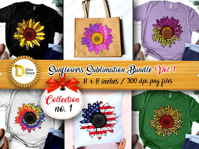Sunflowers Sublimation Designs Collection no.1 Sublimation Dina.store4art 