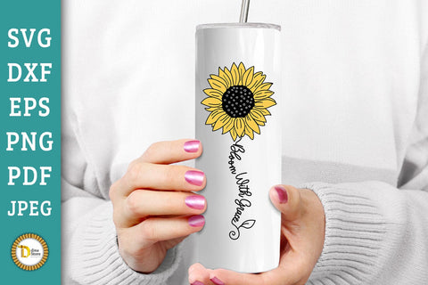 Sunflowers SVG Inspirational Quotes Bundle For Cricut SVG Dina.store4art 
