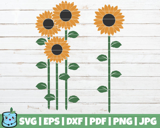 Sunflowers SVG MintyMarshmallows 