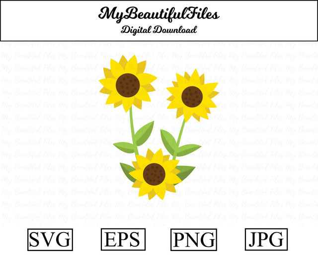 sunflowers SVG MyBeautifulFiles 
