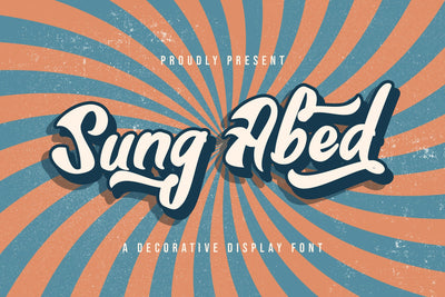 Sung Abed - Decorative Display Font Font StringLabs 