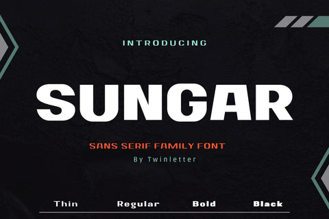 Sungar Font twinletter 