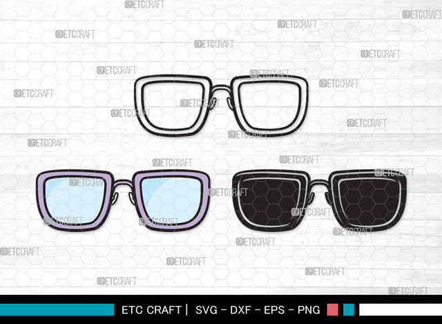 Sunglass Clipart SVG, Sunglass Svg, Aviators Sunglasses Svg, Spectacles Svg, Eyeglasses Svg, Nerd Glasses Svg, Geek Glasses Svg, Sunglass Clipart SVG ETC Craft 