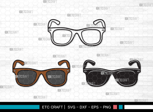 Sunglass Clipart SVG, Sunglass Svg, Aviators Sunglasses Svg, Spectacles Svg, Eyeglasses Svg, Nerd Glasses Svg, Geek Glasses Svg, Sunglass Clipart SVG ETC Craft 
