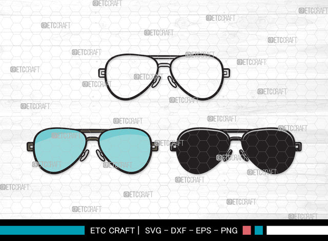 Sunglass Clipart SVG, Sunglass Svg, Aviators Sunglasses Svg, Spectacles Svg, Eyeglasses Svg, Nerd Glasses Svg, Geek Glasses Svg, Sunglass Clipart SVG ETC Craft 