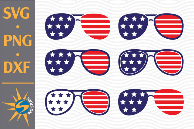 Sunglasses American Flag SVG, PNG, DXF Digital Files Include SVG SVGStoreShop 