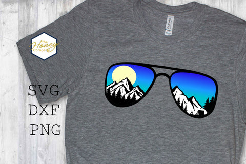 Sunglasses Bundle Mountain, Desert, Beach Sunset SVG PNG DXF Sublimation SVG The Honey Company 