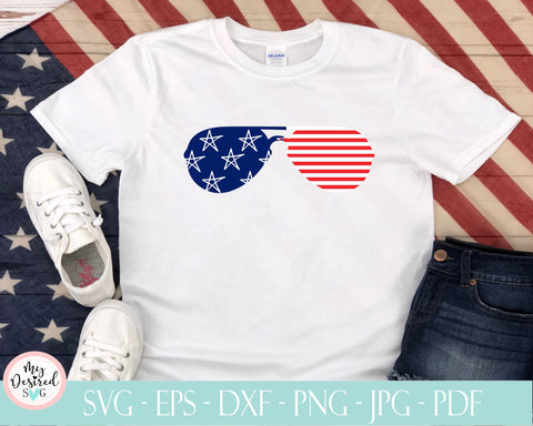 Sunglasses SVG, 4th of July Shirt, Svg files for Cricut, Independence Day Shirt, Patriotic Shirt, Fourth of July shirt, American Flag svg, SVG MyDesiredSVG 