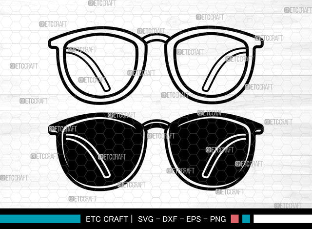 Sunglasses SVG, Eyeglasses svg, Glasses Svg, Aviator Sunglasses Svg, Nerd Glasses Svg, Geek Glasses Svg, Sunglasses Svg SVG ETC Craft 