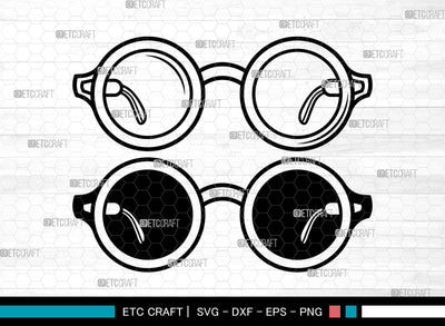 Sunglasses SVG, Eyeglasses svg, Glasses Svg, Aviator Sunglasses Svg, Nerd Glasses Svg, Geek Glasses Svg, Sunglasses Svg SVG ETC Craft 