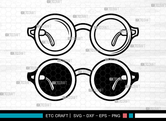 Sunglasses SVG, Eyeglasses svg, Glasses Svg, Aviator Sunglasses Svg, Nerd Glasses Svg, Geek Glasses Svg, Sunglasses Svg SVG ETC Craft 