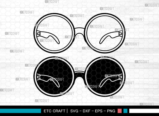 Sunglasses SVG, Eyeglasses svg, Glasses Svg, Aviator Sunglasses Svg, Nerd Glasses Svg, Geek Glasses Svg, Sunglasses Svg SVG ETC Craft 