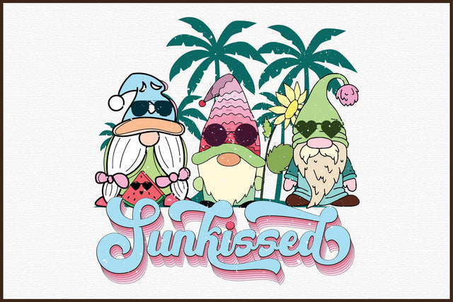 Sunkissed PNG, Summer PNG,Gnome Sublimation designartist 