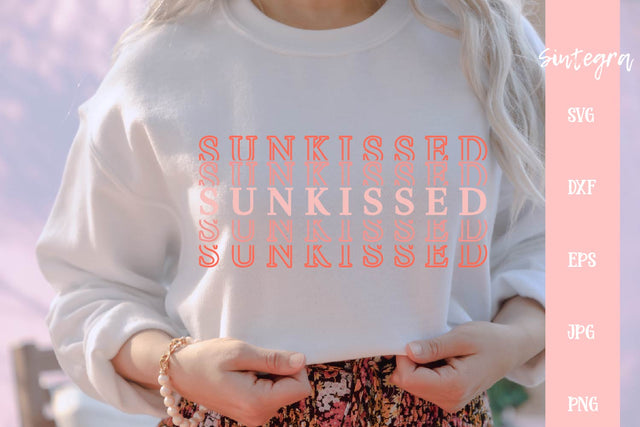 Sunkissed SVG Cut File Free For Commercial Use SVG Sintegra 