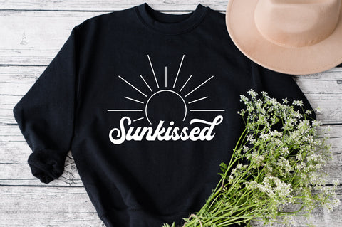 Sunkissed SVG, Retro Summer SVG, Smiley Face Sun SVG, Summer Shirt Svg, Hello Sunshine Svg, Vacay Vibes Svg, Vacation Tee Svg, Cricut SVG Fauz 