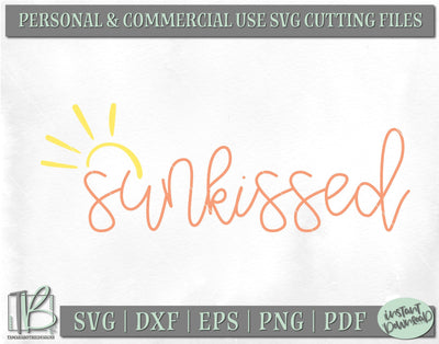 Sunkissed SVG, Summer Quote SVG, Beach SVG SVG TB Designs 