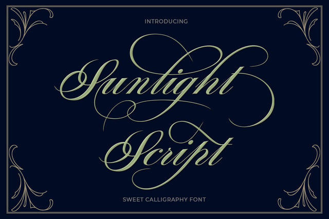 Sunlight Script Font Poen1983 