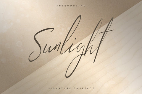 Sunlight - Signature typeface Font VPcreativeshop 