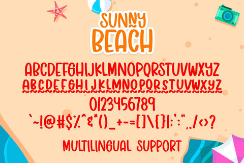 Sunny Beach Font Dm Letter Studio 